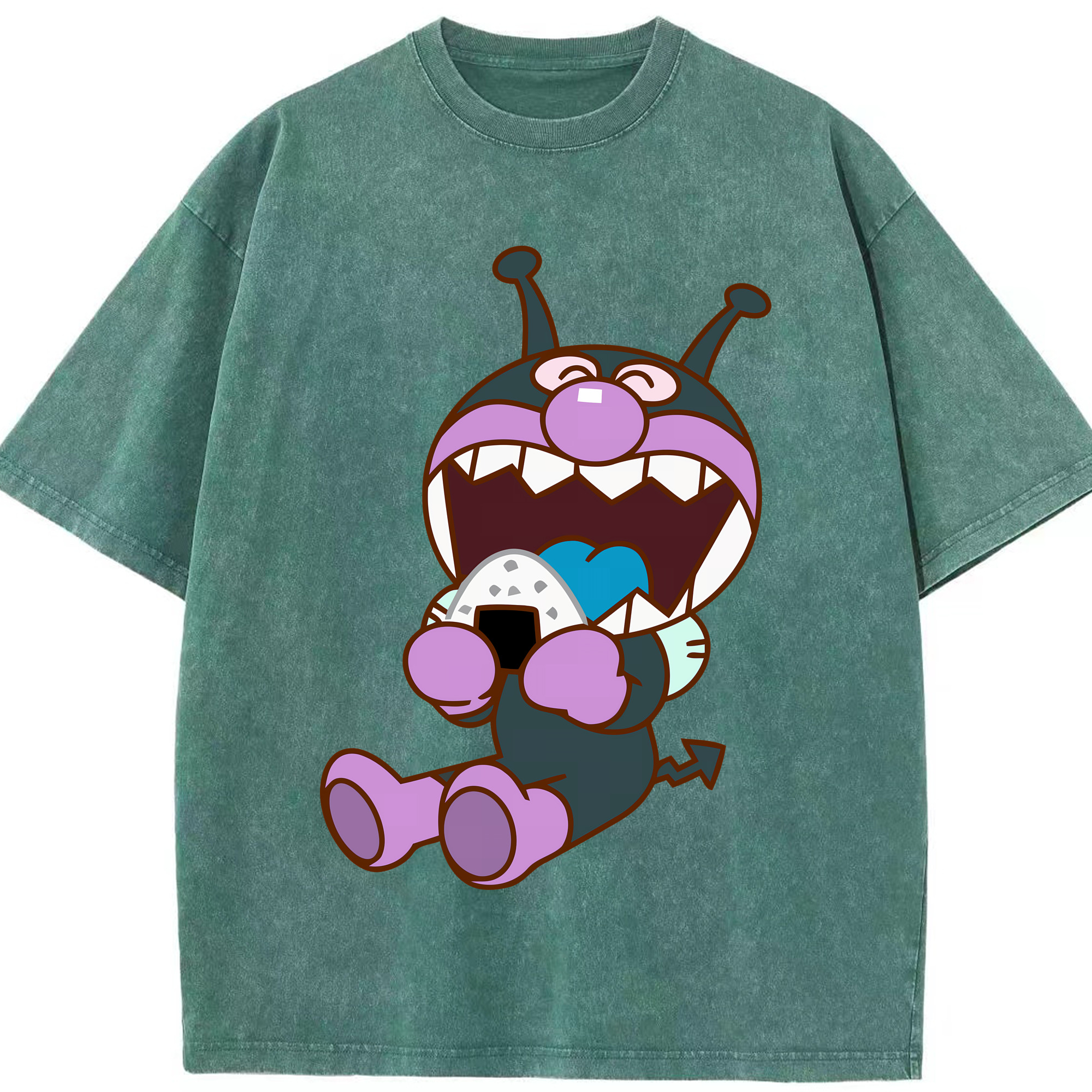 （画像用） アンパンマン Anpanman 綿100% ヴィンテージ風 半袖Tシャツ（フロントプリント）